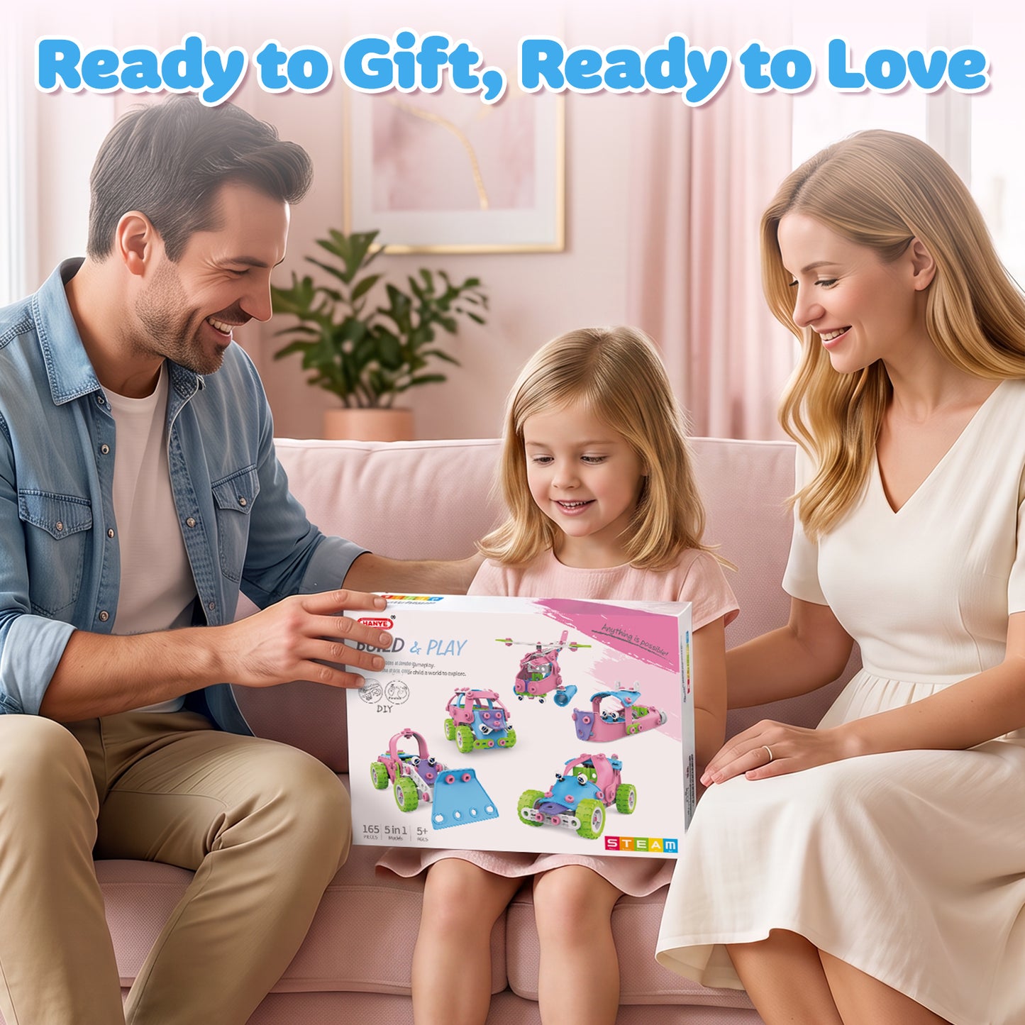 Building Toys for Boys Girls 3 4 5 6+ Years, STEM Building Toys Blocks Kit Activities for Toddlers, Engineering Creative Games, Construction Toys, Preschool Educational Toys, Ideal Birthday Gift