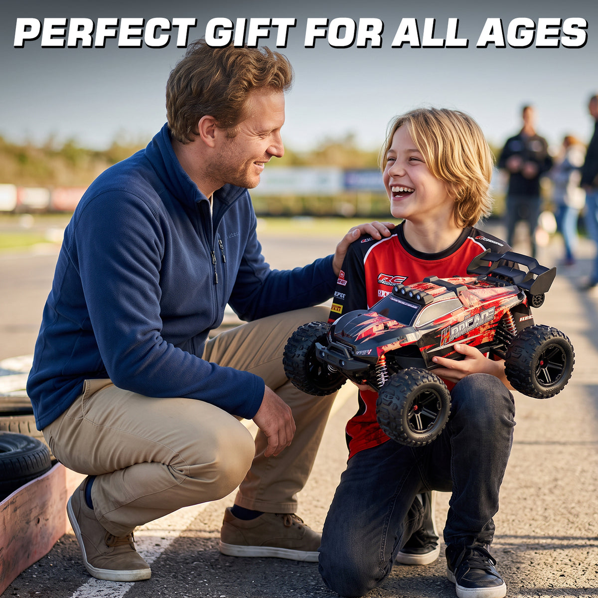 Remote Control Car for Adults & Kids, Fast 40+MPH 1:14 Waterproof Off-Road Remote Control Monster Truck, 4WD 2.4GHz All Terrain High-Speed RC Car with Lights, Best Gifts for Boys 12+ Years Old