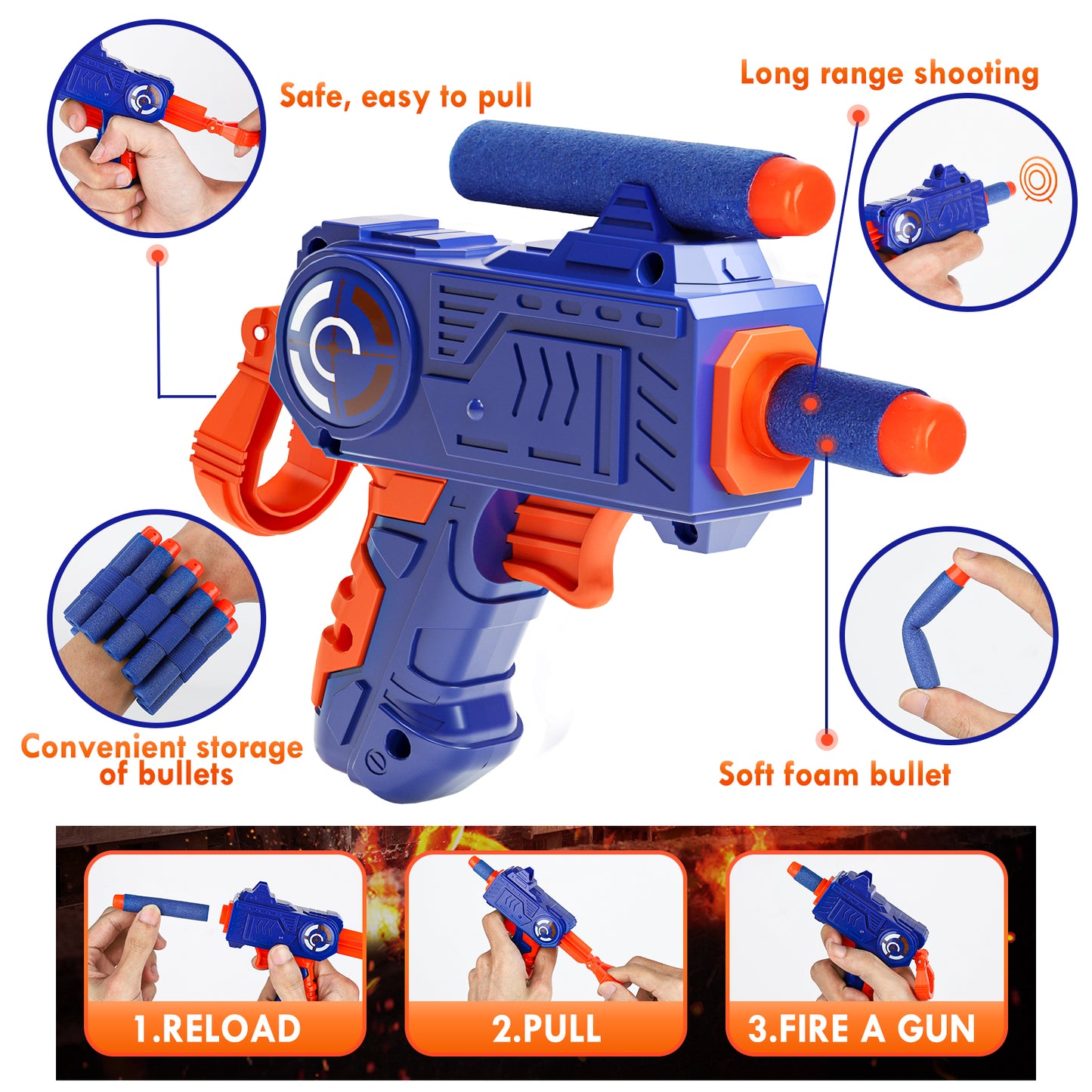 Digital Electronic Scoring Shooting Target for Nerf, Target Shooting Games, Boy Toys, Auto Reset