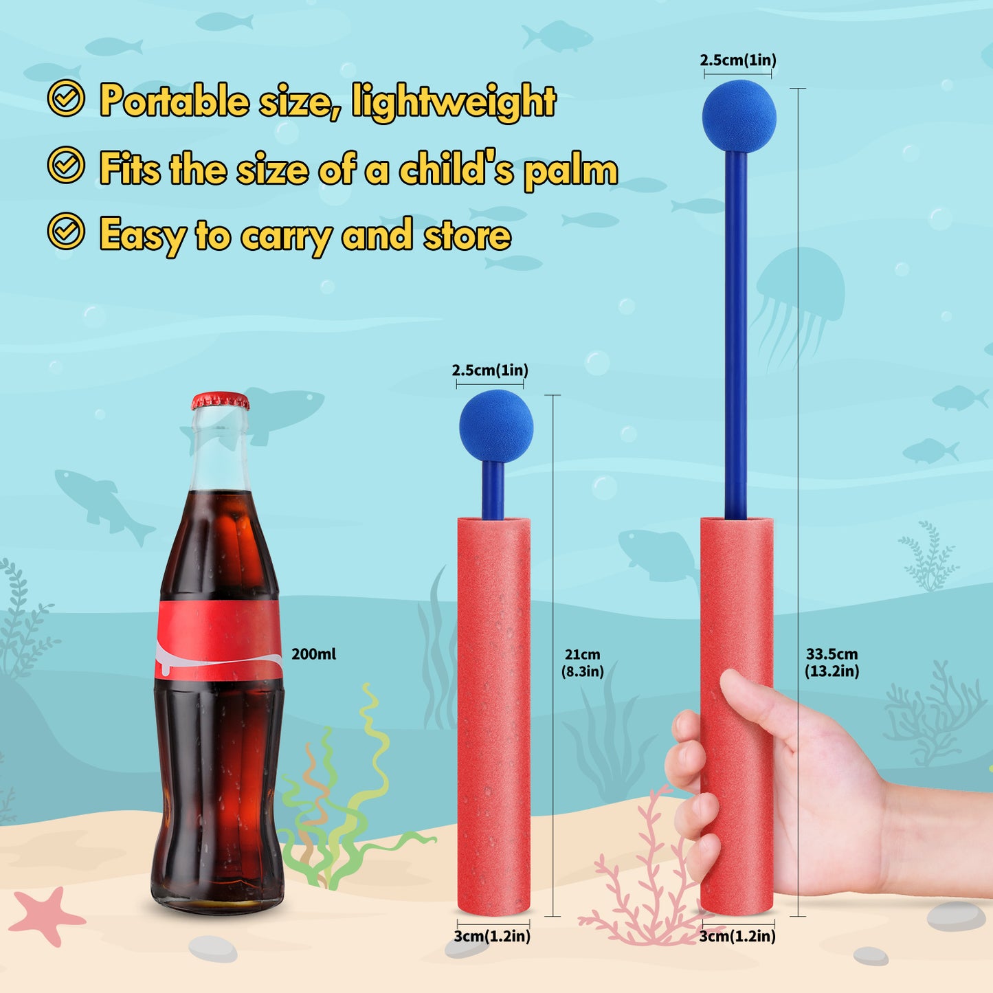 Water Blaster for Kids Outdoor Water Toys Pool Toys Water Squirter for Summer Swimming Beach 16pcs