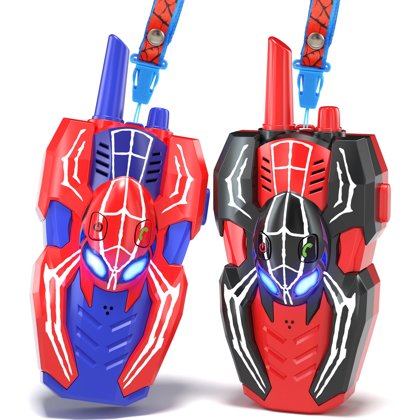 Walkie Talkies for Kids 2 Pack, Two Way Radios, Spider Kids Walkie Talkies for Boys Girls, Boy Toy Age 5 to 7, Outdoor Toys for Kids 3-12 Years Old Birthday Christmas Gifts
