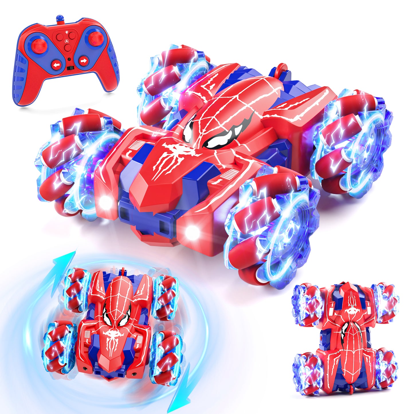 RC Cars Toys for 3 4 5 6 7 8 9 10 Year Old Girl Boys, Remote Control Car, 2.4Ghz Fast Stunt, Double Sided Race Car for Girls Kid Age 8-12 Outdoor Toys Birthday