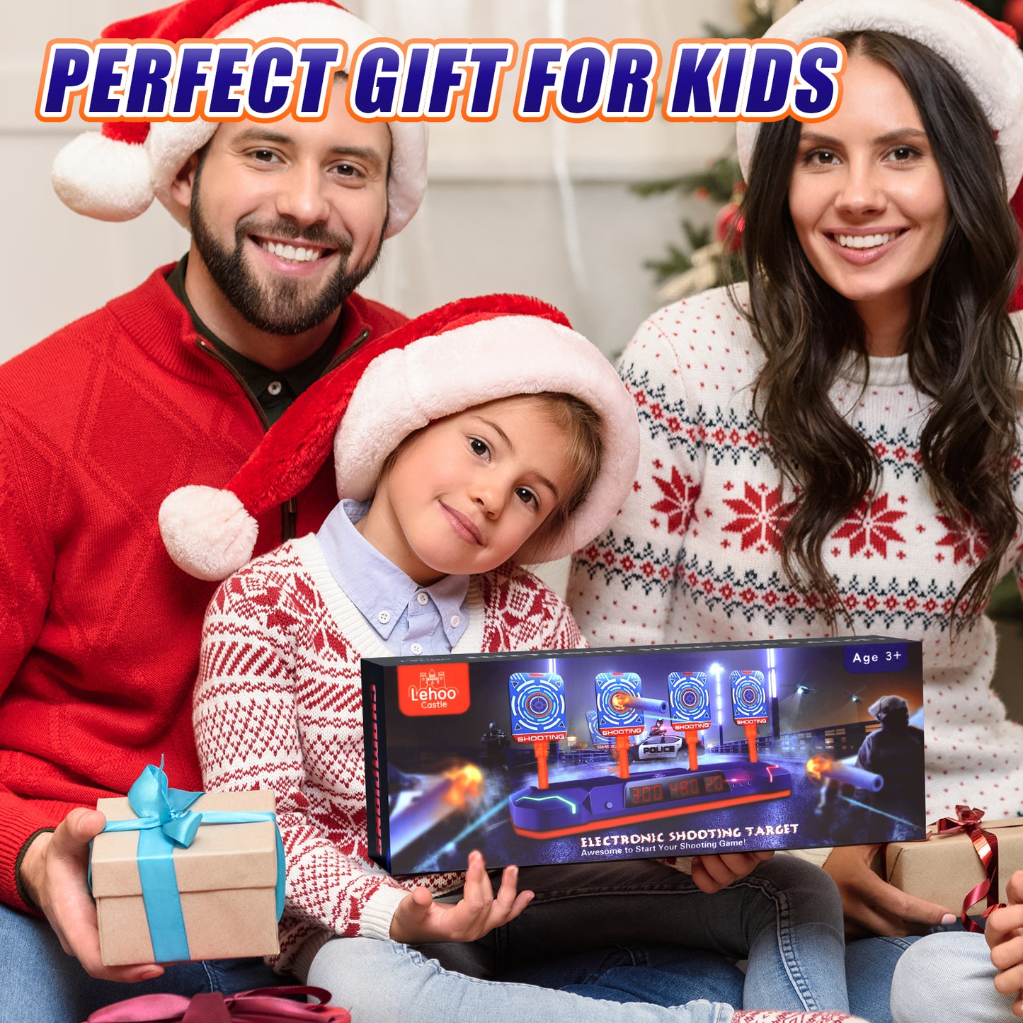 Kids Digital Electronic Shooting Targets for Nerf, Shooting Target 3 Modes, Boy Toys, Auto Reset