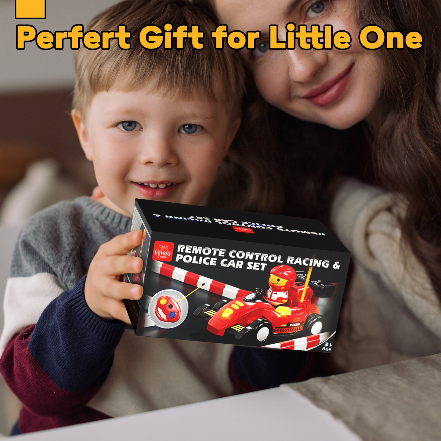 Remote Control Cars for Toddlers Remote Control Toys, RC Race Car for Kids with Light & Music, Ejector Battle Cars, RC Car Toys, Boy Toys, Gifts for Ages 3-5 Toddler Boys Girls