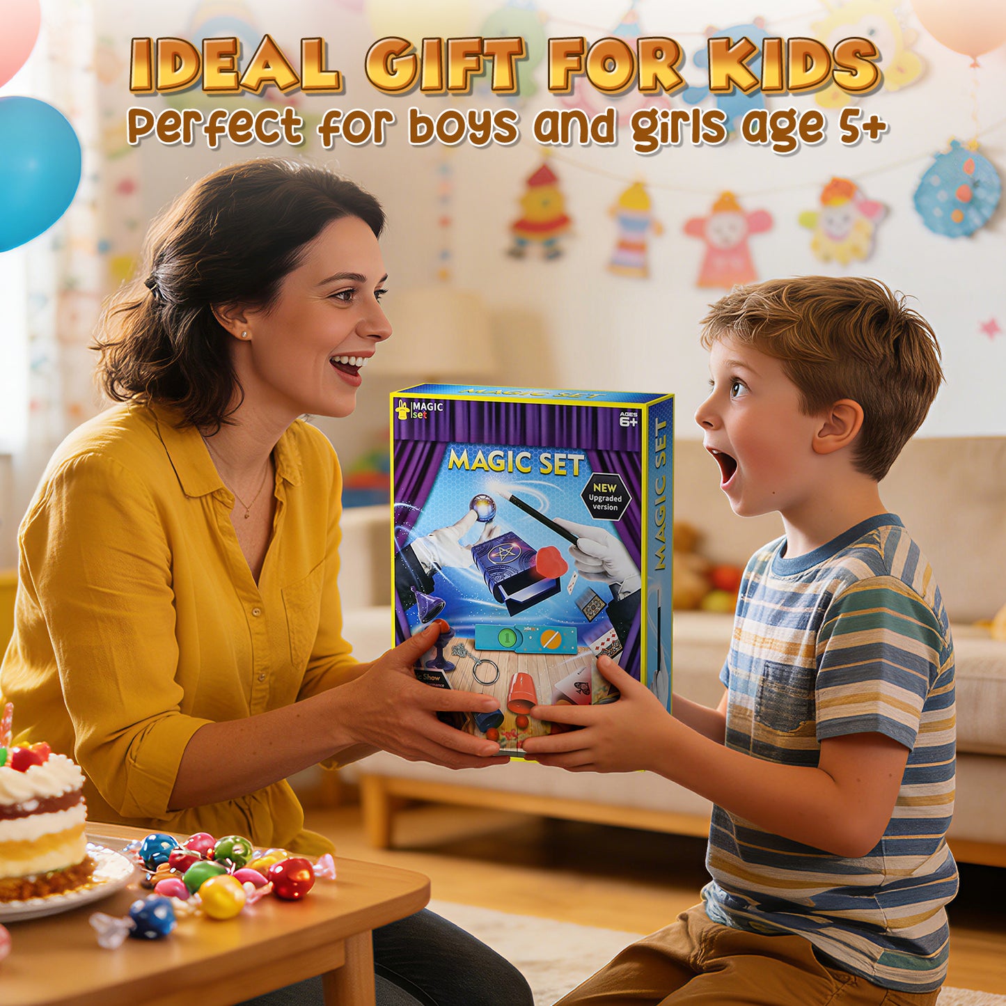 Magic Kits for Kid, My First Magic Tricks for Kids Age 8-12, Magic Toys for Pretend Play, Magic Set for Kid Beginners with Step-by-Step Video Instructions, Birthday Gifts for Boys Girls 6-12