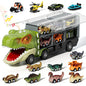 Dinosaur Toys Trucks for Toddlers, Boy Toys Car for Toddlers 2 3 4 5+ Years Old, Transport Truck with 12 Pull Back Cars, 13 in 1 Car Carrier Truck Toy Sets, Best Birthday Christmas Gifts