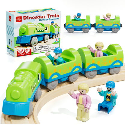 Train Set for Kids, Train Toys for Toddlers 2 3 4 5+ Years Old, Dinosaur Toy Trains, Great Gift for Boys Girls - Compatible with Other Brands Train Tracks