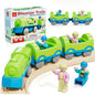Train Set for Kids, Train Toys for Toddlers 2 3 4 5+ Years Old, Dinosaur Toy Trains, Great Gift for Boys Girls - Compatible with Other Brands Train Tracks