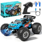 Remote Control Trucks, 1:18 4WD RC Cars, Remote Control Monster Truck with Cool Light, Rechargeable 15+Km/H Off-Road RC Car for Kids, Boy Toys for Age 5 7 10, Best Gift for Toddler Boys