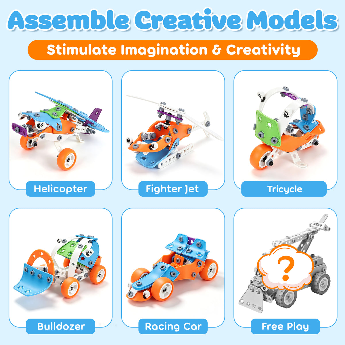 Building Toys for Boys 5 6 7 8 9+ Years, STEM Building Toys Blocks Kit Activities for Toddlers, Engineering Creative Games, Construction Toys, Preschool Educational Toys, Ideal Birthday Gift for Kids