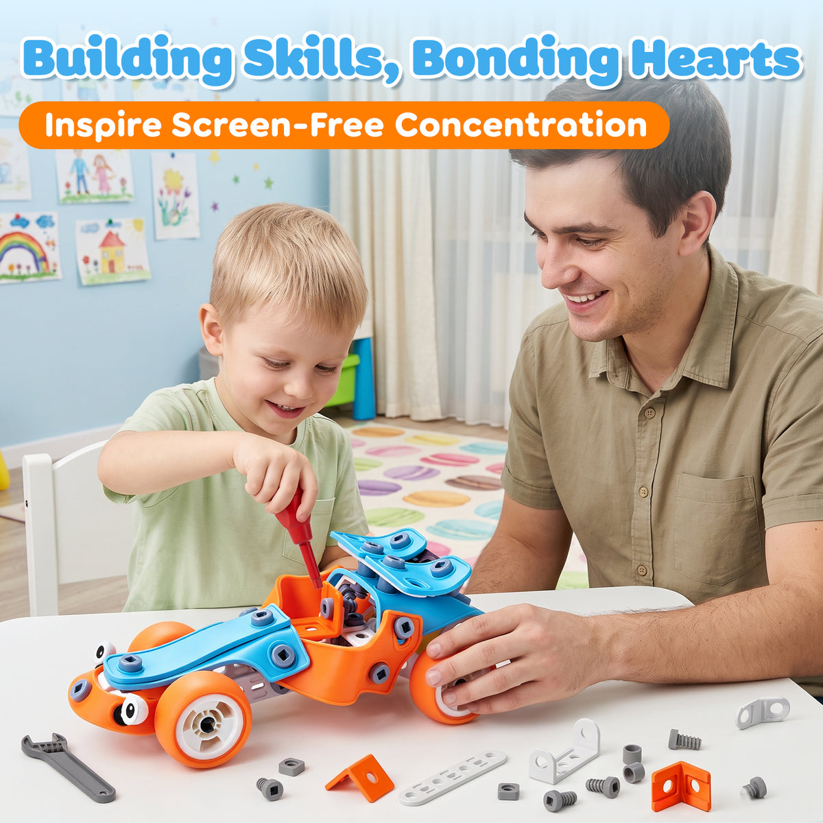 Building Toys for Boys 5 6 7 8 9+ Years, STEM Building Toys Blocks Kit Activities for Toddlers, Engineering Creative Games, Construction Toys, Preschool Educational Toys, Ideal Birthday Gift for Kids
