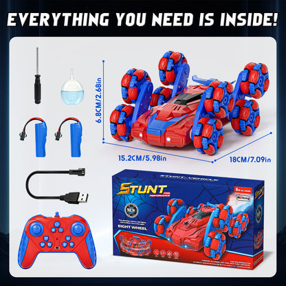 Remote Control Cars, 8WD RC Car Toys for 8-12 Year Old, Boys Toy Car, 2.4Ghz Fast Stunt, Transform Drift Stunt Cars with Lights & Spray, Outdoor Toys, Perfect Birthday Christmas Gift