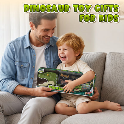 Dinosaur Toys Trucks for Toddlers, Boy Toys Car for Toddlers 2 3 4 5+ Years Old, Transport Truck with 12 Pull Back Cars, 13 in 1 Car Carrier Truck Toy Sets, Best Birthday Christmas Gifts