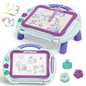Magnetic Drawing Board, Toys for 2 Year Old Girls, Writing Board for Toddlers with 4 Stamps, Portable Doodle Board Pad, Learning Educational Toys for Toddlers 1 2 3 Year Old, Best Birthday Gifts