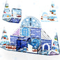 Magnetic Tiles, Snow & Ice Theme 25 PCS Magnetic Blocks, Montessori Learning Toys for 3 to 4 Year, Magnetic Construction Toys for Toddlers 3-6 Years Old, Educational Toys for Boys Girls