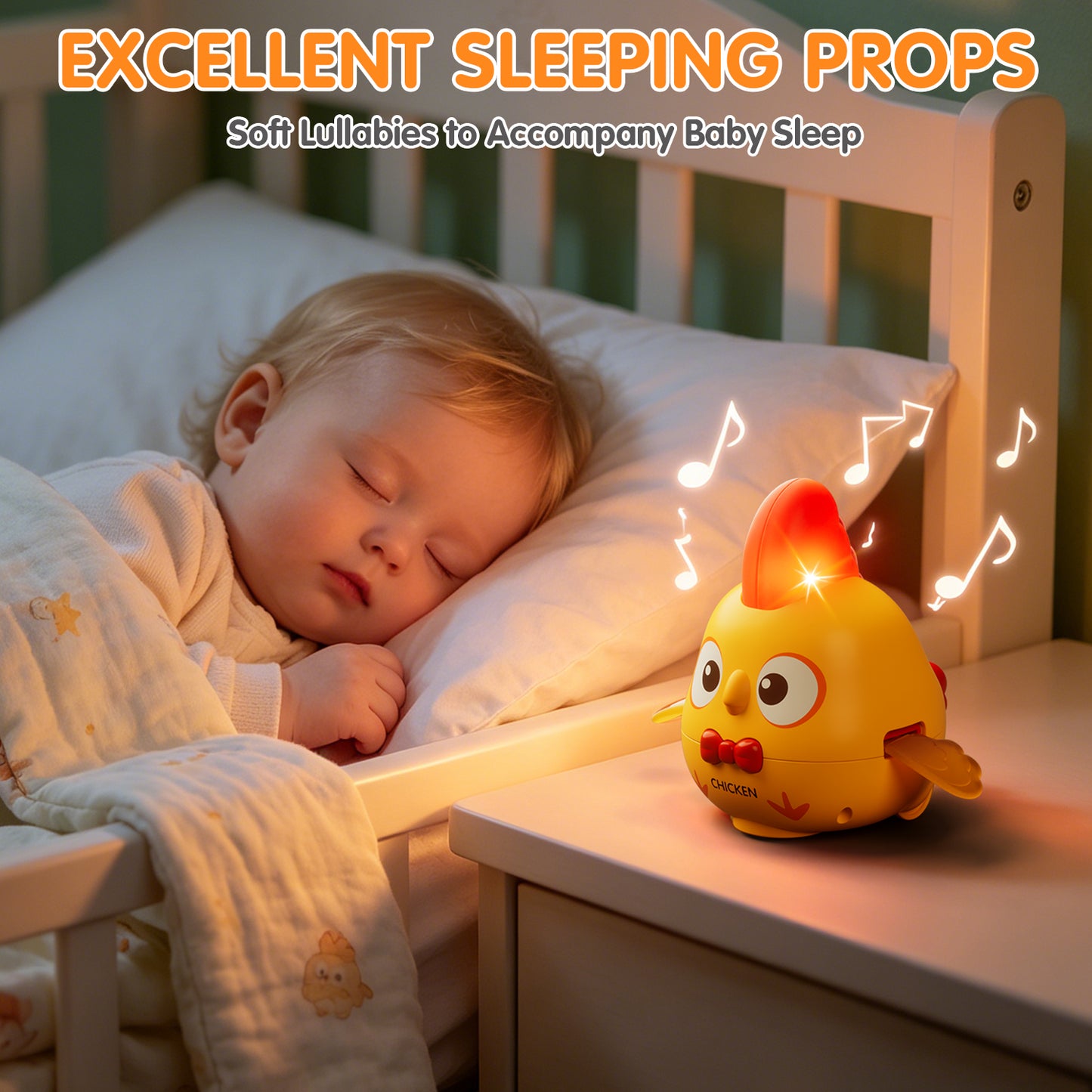 Baby Toys 6-12 Months, Baby Crawling Toys, Tummy Time Toys with Recording Function, Musical Moving Light Up Toys for 0-12 Months Old Boys Girls, Birthday Baby Shower Gifts for 1 Year Old