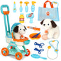 Pets Doctor Kit for Kids, Toddler Toys for 3+ 4 5 6 Year Old Boys Girls, Kids Doctor Play Set, Pretend Play Pet Doctor Set for Kids, Pet Care Role Play Set, Learning Toys for Toddlers Birthday Gift