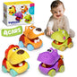 Toys for 1 Year Old Boys Gifts, 4pcs Baby Dinosaur Toy Cars 12 Month Car Toys, Cars for Girls 12-18 Months, Toy Cars For Toddlers for Infant 1 2 3 Year Old Girl 1st Birthday Gift