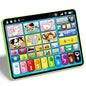 Learning Toys Tablet for Toddlers 1-3, Montessori Toys with Music & Sound, 3 Language Educational Toys, Speech Musical Toys, Early Development Gift for Boys Girls 1 2 3 Years Old (Green)