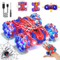 Remote Control Cars, RC Cars Toys for 5 6 7 8 9 10 Year Old Boys Girls, Gesture Sensing RC Stunt Car, Double Sided Race Car with Cool Lights for Boys Kids Age 8-12 Outdoor Toys Birthday Gifts