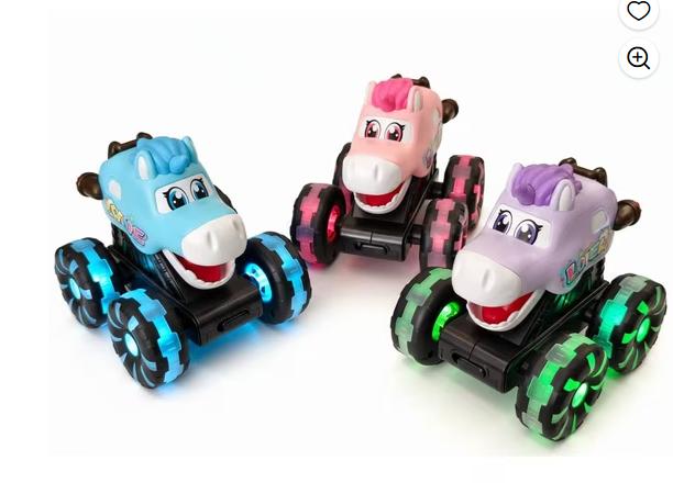 Toys for 1 2 3 Year Old Girls, Toy Cars for Toddlers, Press and Go Toy Cars, Unicorn Toys Cars with Cool Lightning Wheels, Monster Truck, Pull Back Cars Toys for 1+ Year Old Birthday Gifts