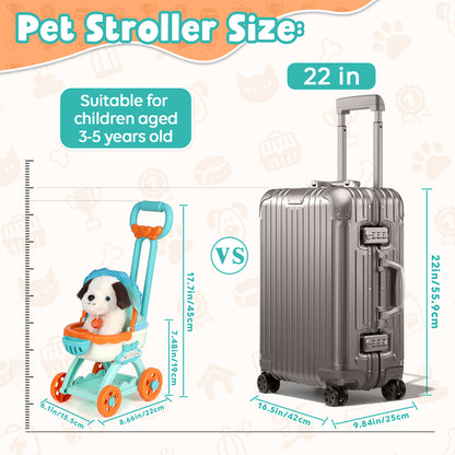 Pets Doctor Kit for Kids, Toddler Toys for 3+ 4 5 6 Year Old Boys Girls, Kids Doctor Play Set, Pretend Play Pet Doctor Set for Kids, Pet Care Role Play Set, Learning Toys for Toddlers Birthday Gift