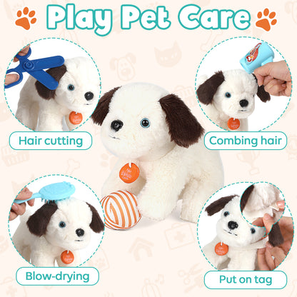Pets Doctor Kit for Kids, Toddler Toys for 3+ 4 5 6 Year Old Boys Girls, Kids Doctor Play Set, Pretend Play Pet Doctor Set for Kids, Pet Care Role Play Set, Learning Toys for Toddlers Birthday Gift