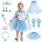Princess Dress Up Toddler Girl Toys, Dress Up for Girls 3 4 5 6 Year Old, Princess Toys for Toddler Girls, Include Cloak, Gloves, Jewelry, Princess Wand... Birthday Gift for Girls (Ice & Snow)