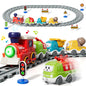 Toys for 1 2 3 Year Old Boys Girls, Train Set Toy Cars for Toddlers, Electric Train Tracks Playset with Steam, Lights & Music, Toddler Toys for 1+ Year Old Birthday Gifts
