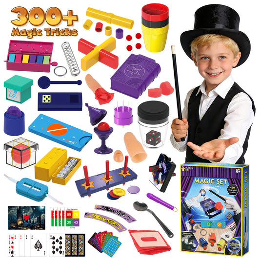 Magic Kits for Kid, My First Magic Tricks for Kids Age 8-12, Magic Toys for Pretend Play, Magic Set for Kid Beginners with Step-by-Step Video Instructions, Birthday Gifts for Boys Girls 6-12