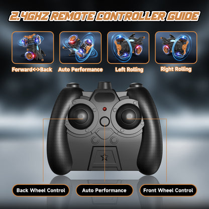 Remote Control Cars, RC Cars Toys for Boys 3 4 5 6 7 8 9 10 Year Old Girls Boys, 2.4Ghz Fast Stunt with Cool Lights for Boys Kids Age 5-7 Outdoor Toys Birthday Christmas Gifts
